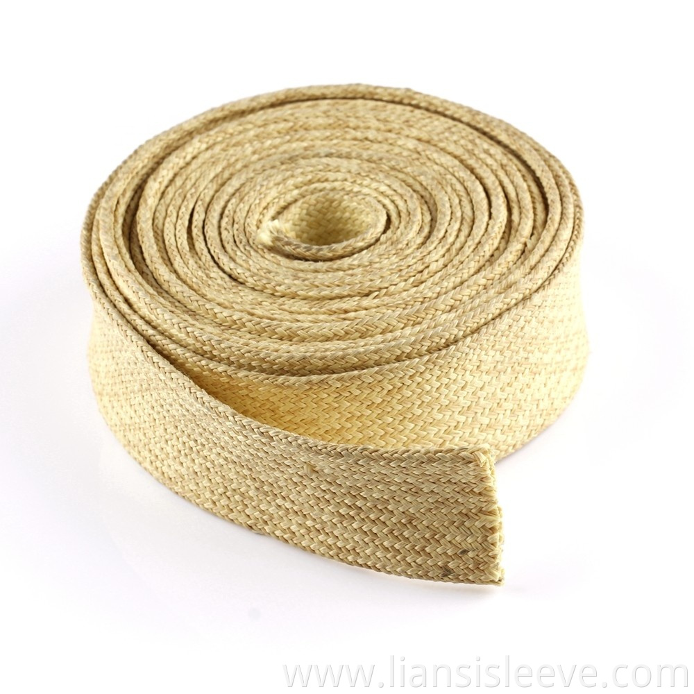Custom Good Quality Chemical Resistance Excellent Dimensional Stability Kevlar Braided Sleeve2